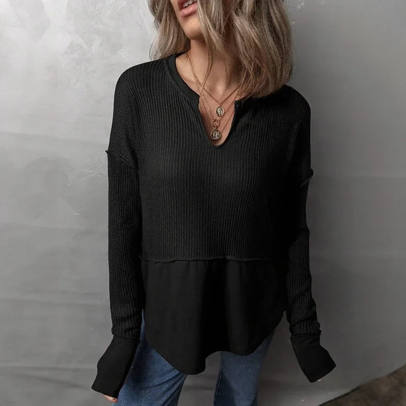 Elowen™ Blouse with a Modern Cut and Casual-Chic Style