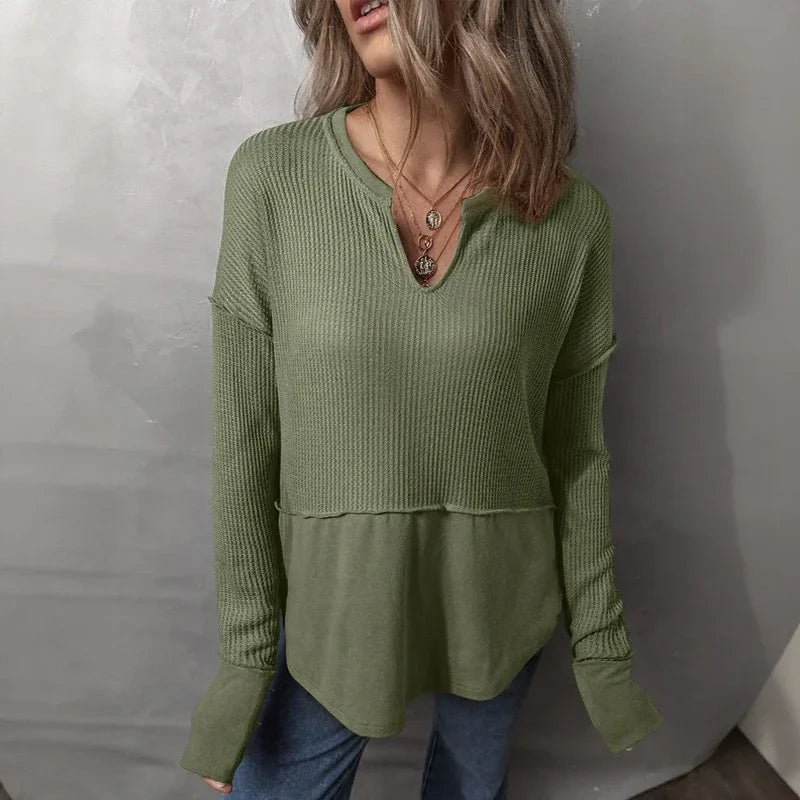 Elowen™ Blouse with a Modern Cut and Casual-Chic Style