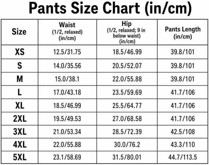 Size Guide