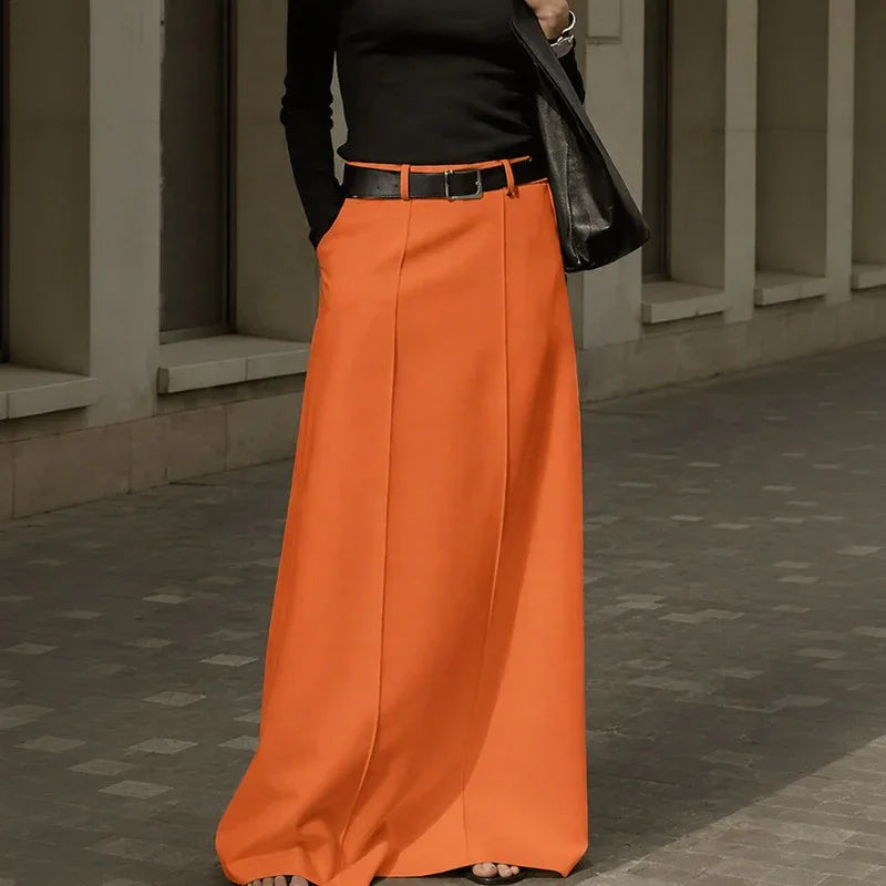 Corenne™ Long Skirt with Lightweight Structure and Striking Presence