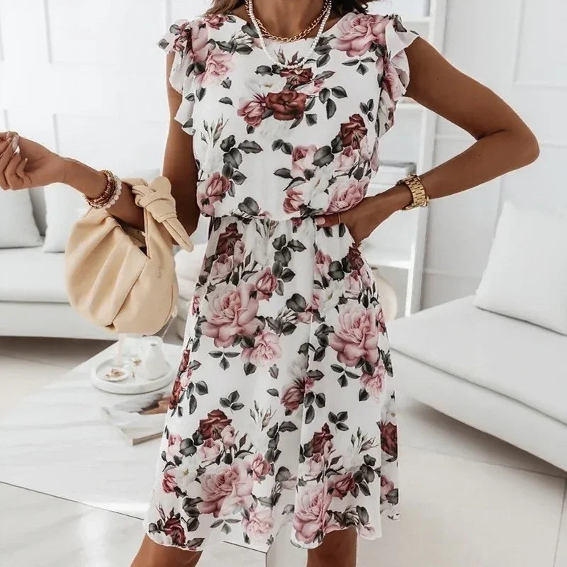Serenelle™ Dress with Floral Elegance and Sophisticated Charm