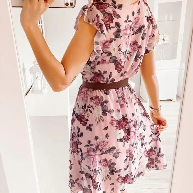 Serenelle™ Dress with Floral Elegance and Sophisticated Charm