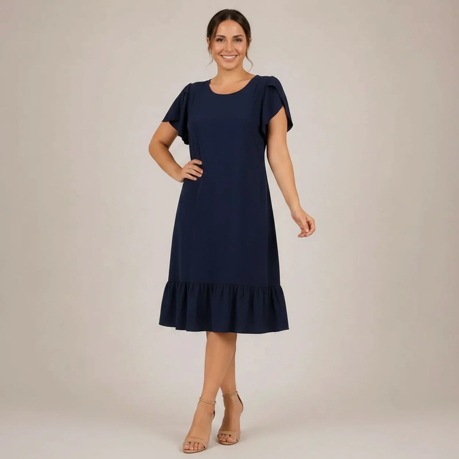 Dallora™ Denim Dress with Effortless Lightness and Timeless Charm