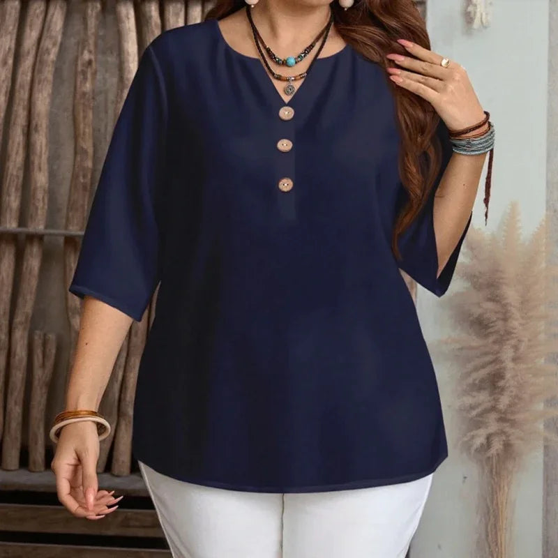 Celyra™ Blouse with Relaxed Fit and Natural Comfort
