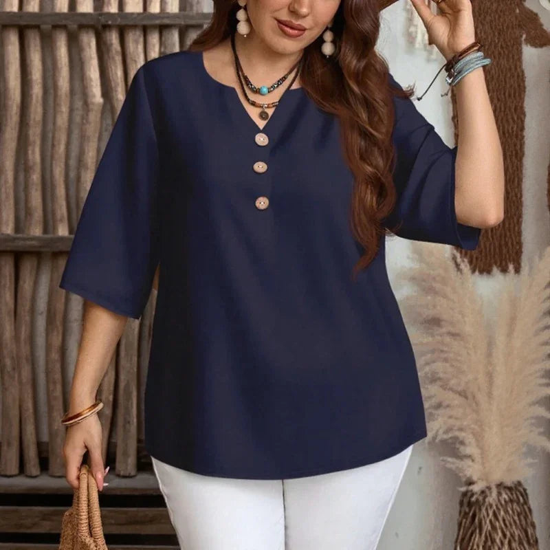 Celyra™ Blouse with Relaxed Fit and Natural Comfort