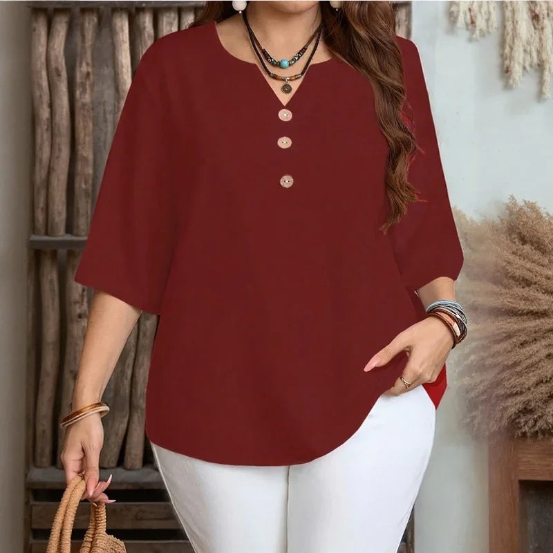 Celyra™ Blouse with Relaxed Fit and Natural Comfort