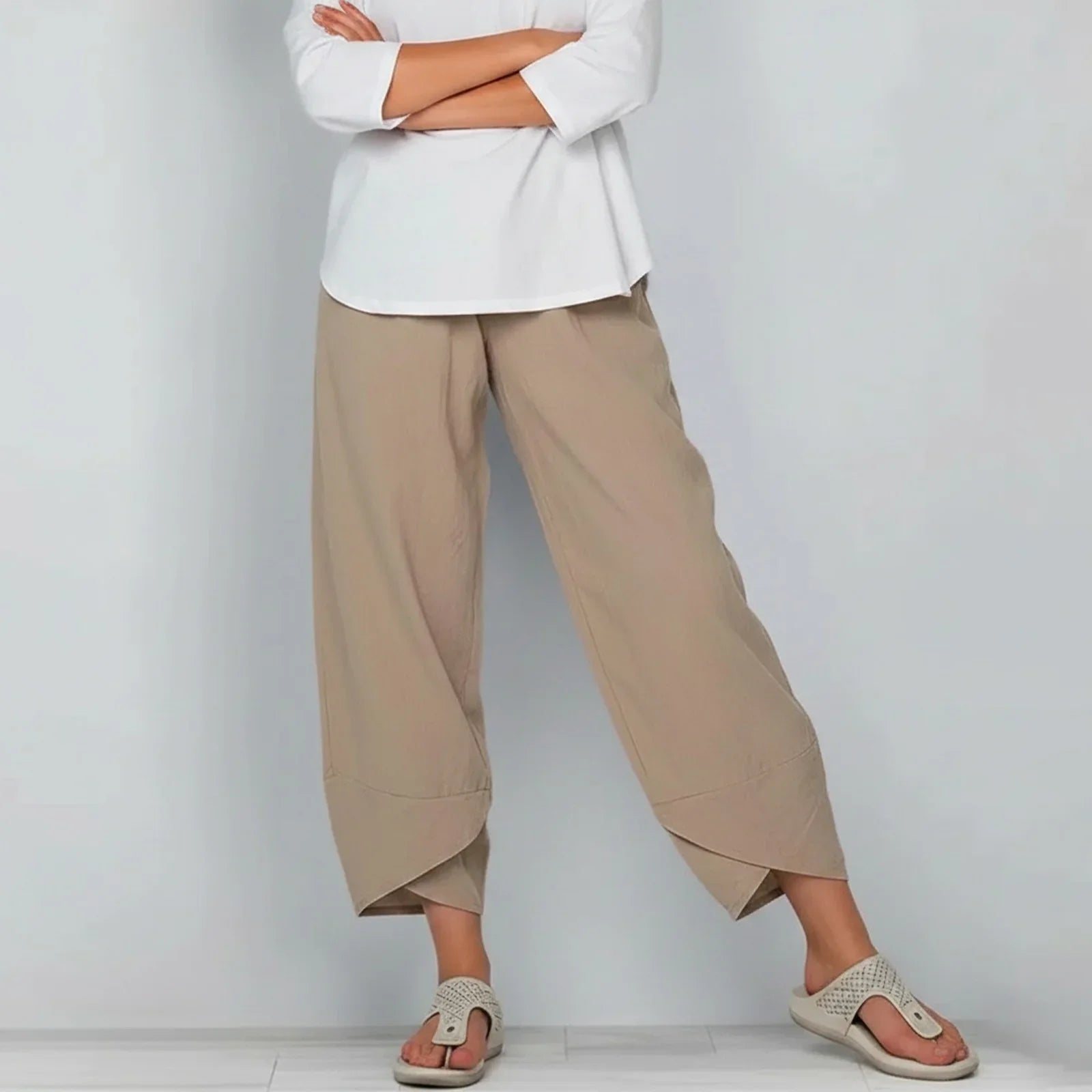 Mireva™ Cotton Linen Pants with Lightweight Flowing Fit