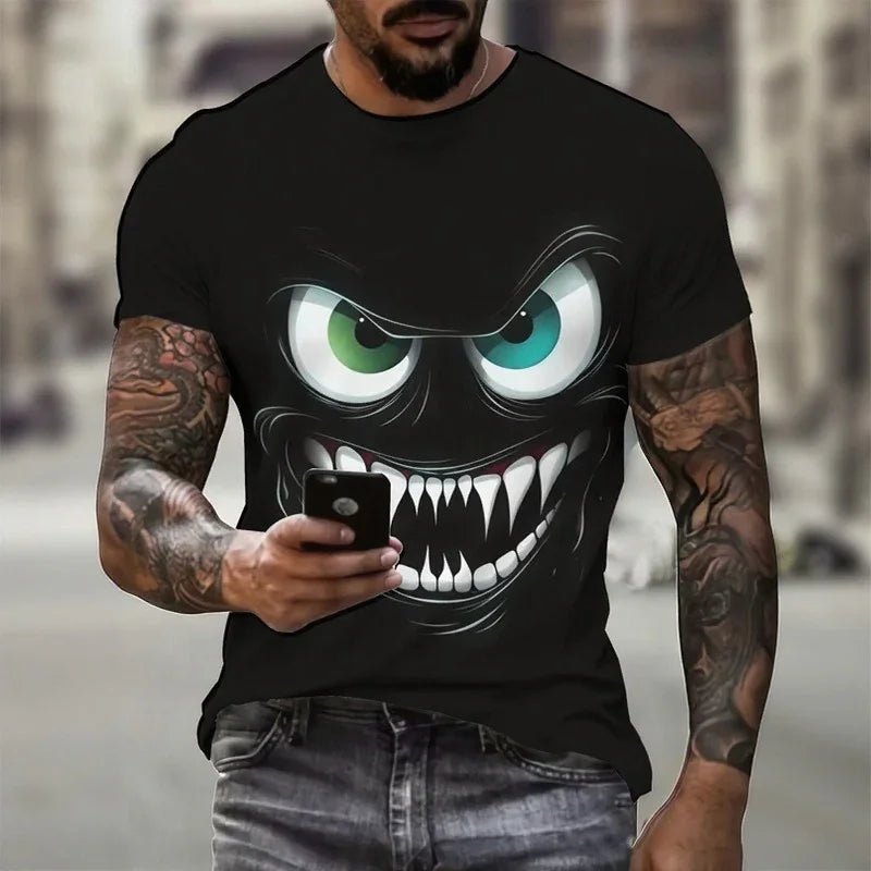 Drakos™ Oversized Gamer Tee with Viral Graphic Print