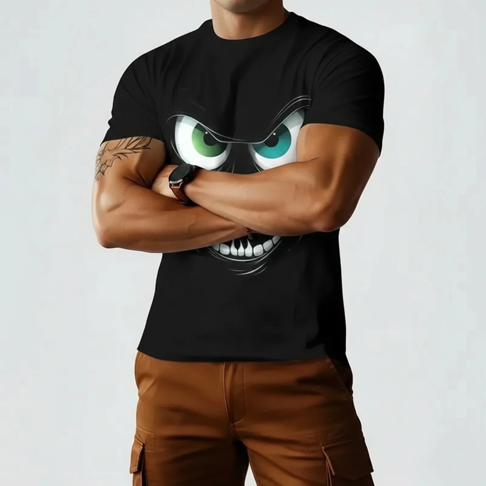 Drakos™ Oversized Gamer Tee with Viral Graphic Print