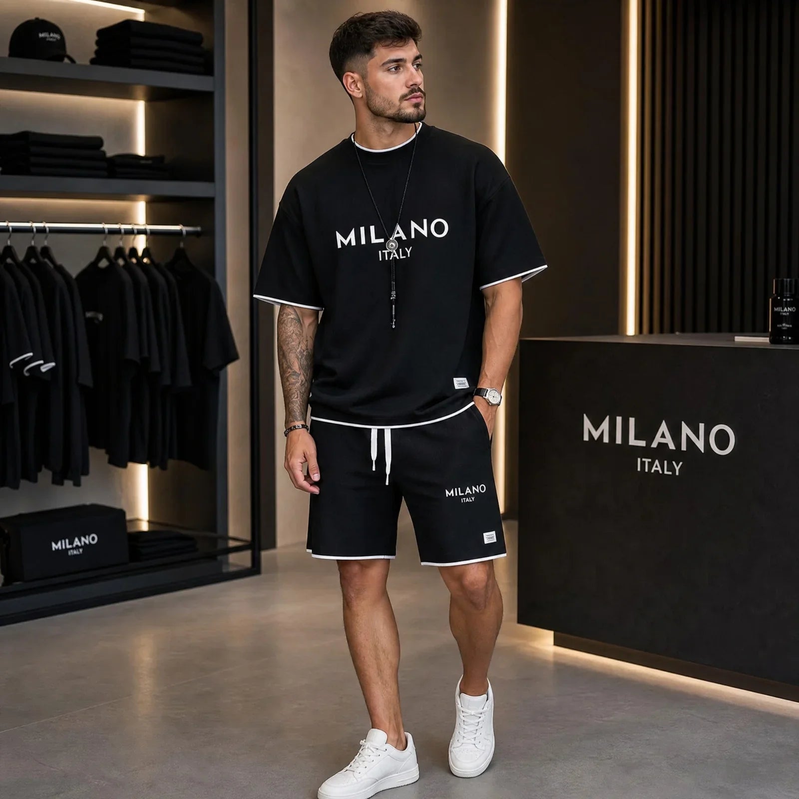 Milano Italy™ Set with Street Style and Minimalist Print