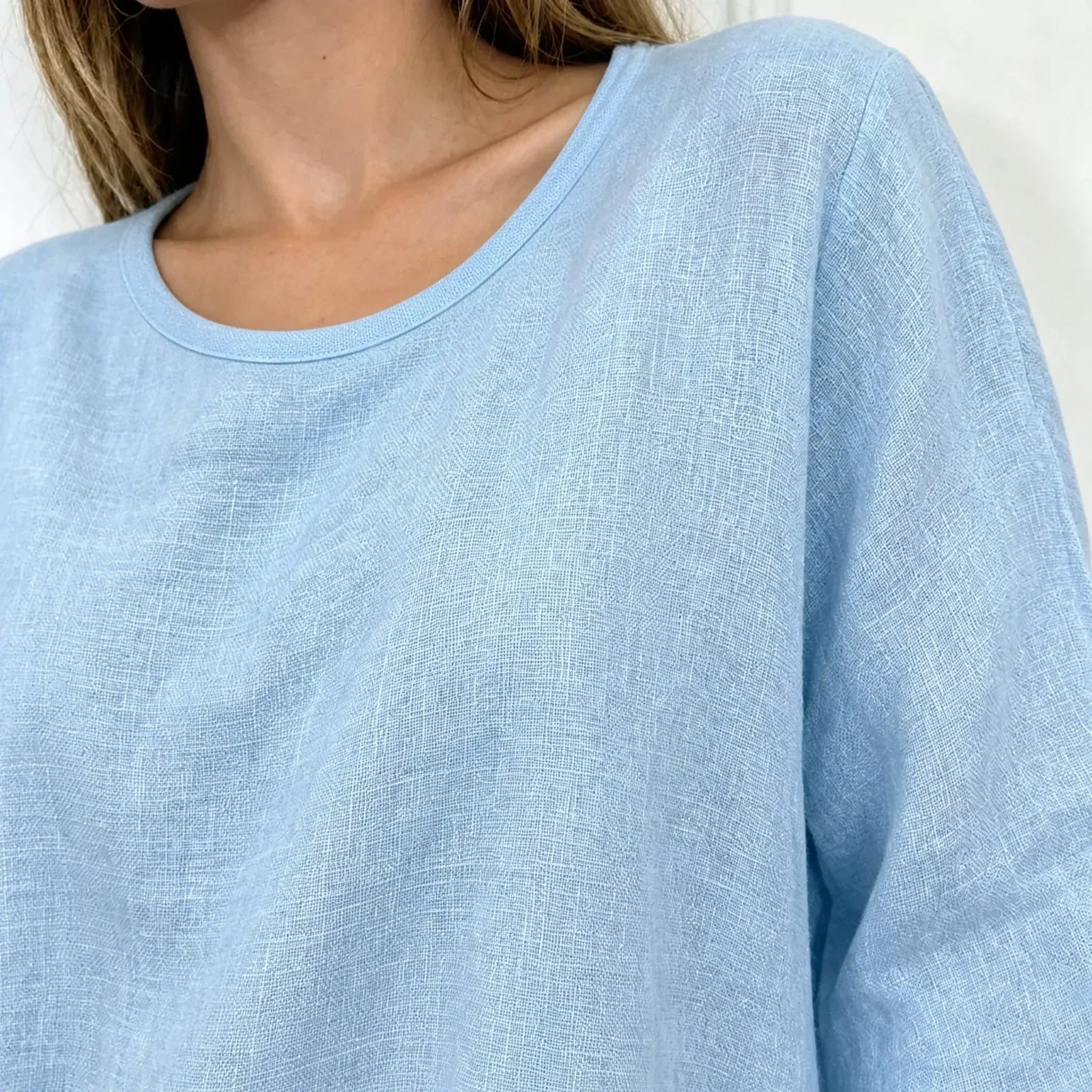 Amara™ Cotton-Linen Set with Oversized Top and Palazzo Pants