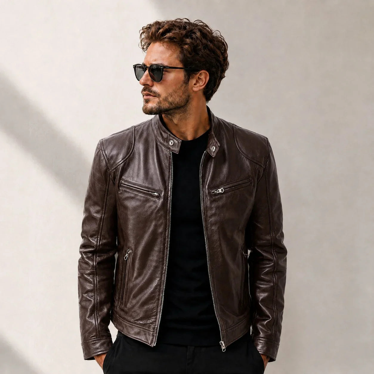 Yakuza™ Jacket in Premium Leather with a Minimalist, Timeless Design