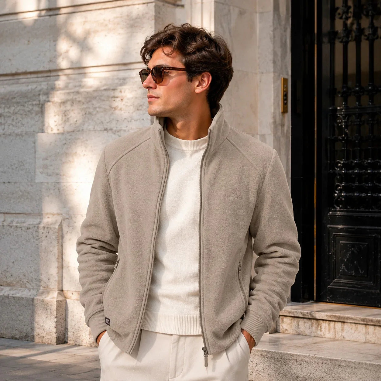 Arven™ Jacket with High Collar and Casual Elegance