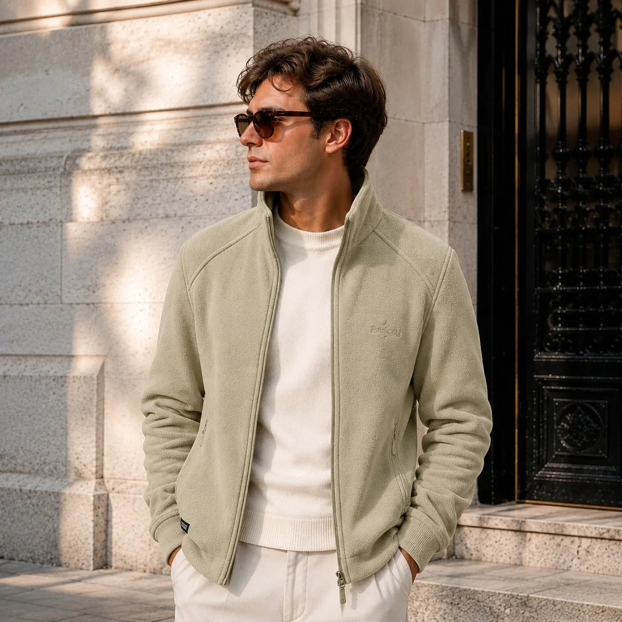 Arven™ Jacket with High Collar and Casual Elegance