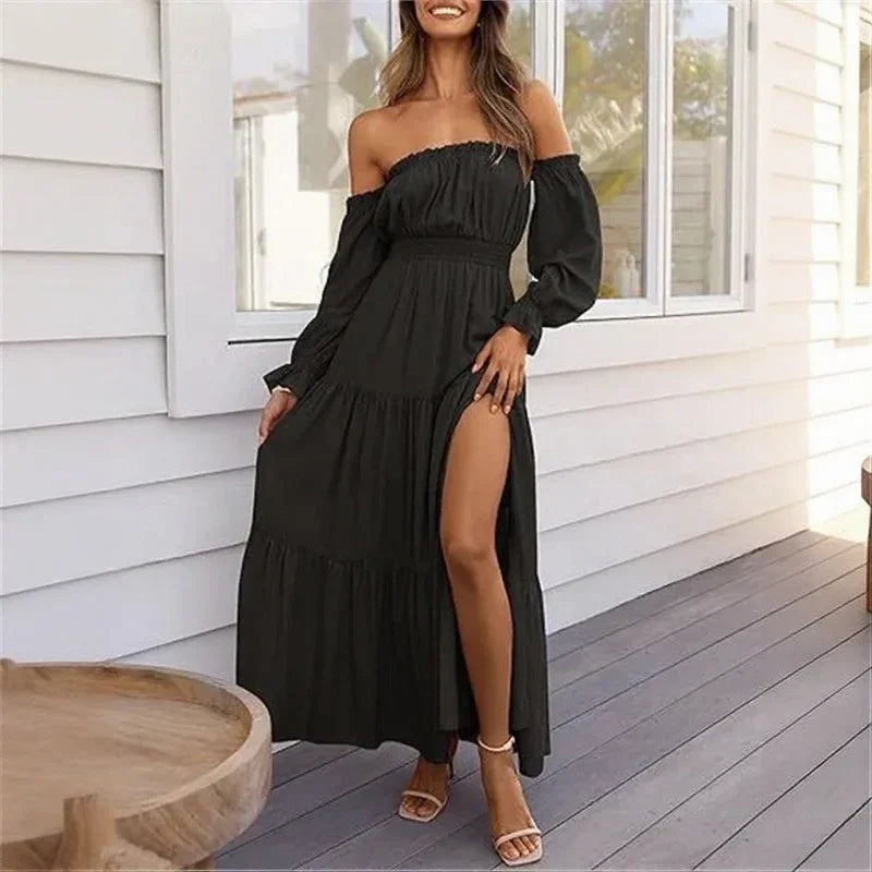 Ravienna™ Off-Shoulder Dress With Sophisticated Flow