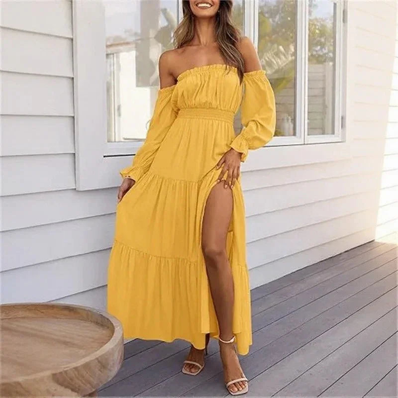 Ravienna™ Off-Shoulder Dress With Sophisticated Flow
