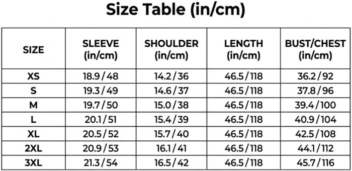 Size Guide