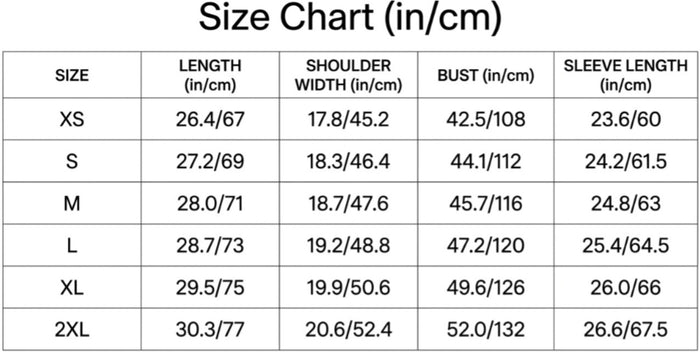Size Guide