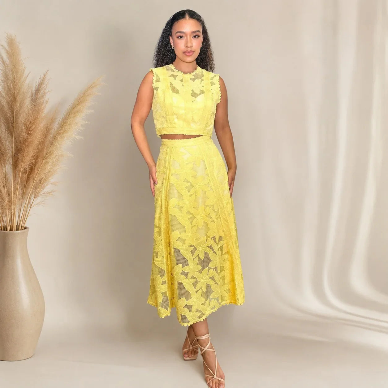 Alessa™ Floral Tulle Set with Delicate Elegance