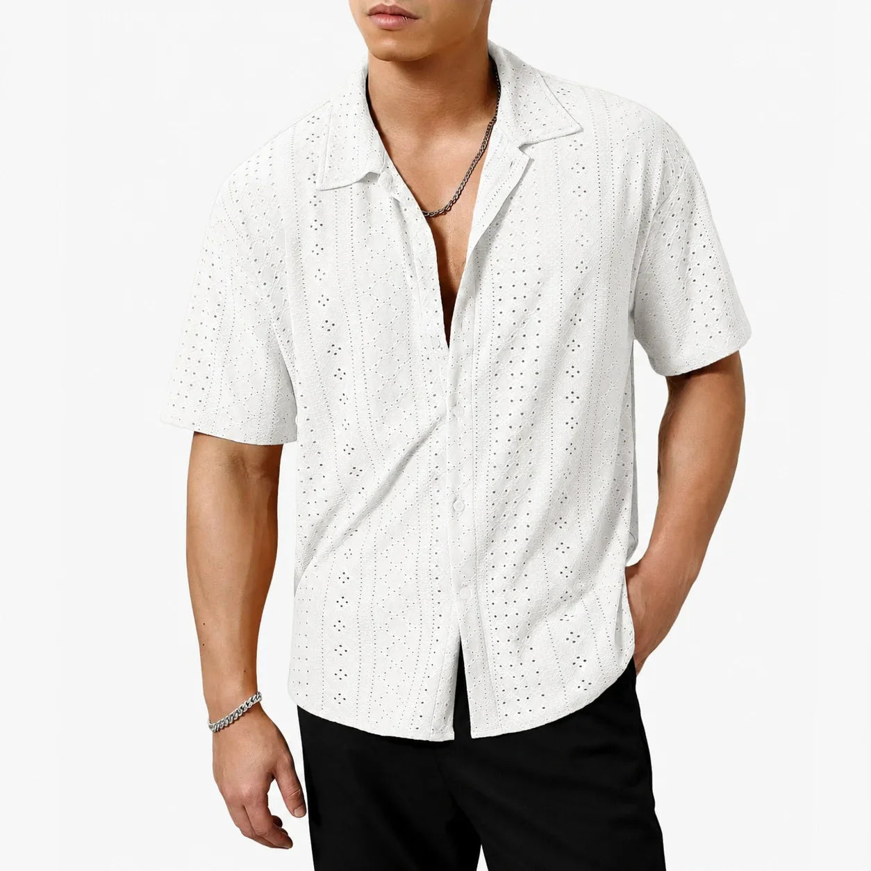 Orvieto™ Short Sleeve Shirt in Breathable Knit Fabric