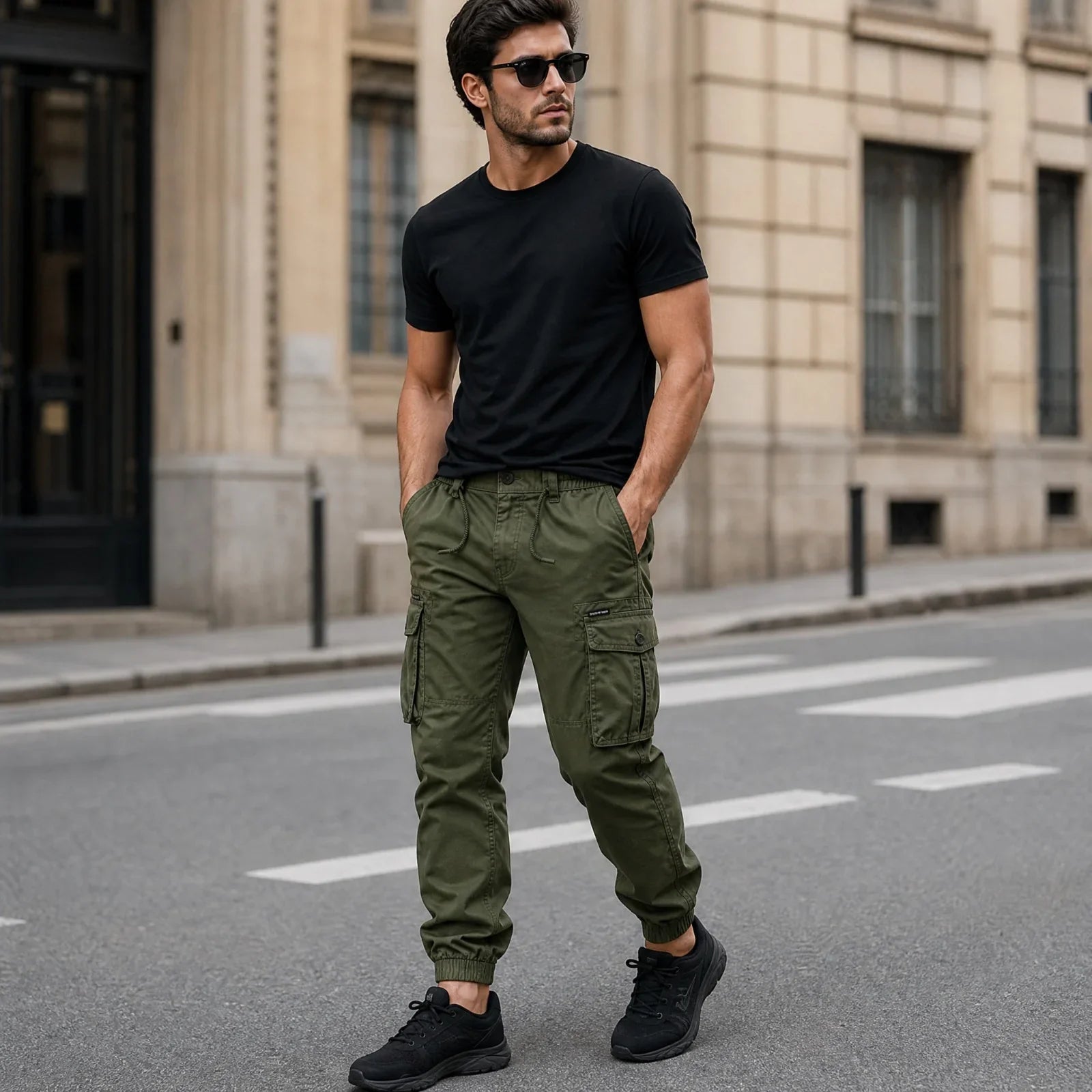 Everest™ Cargo Pants with Utility Pockets and Jogger Cuffs