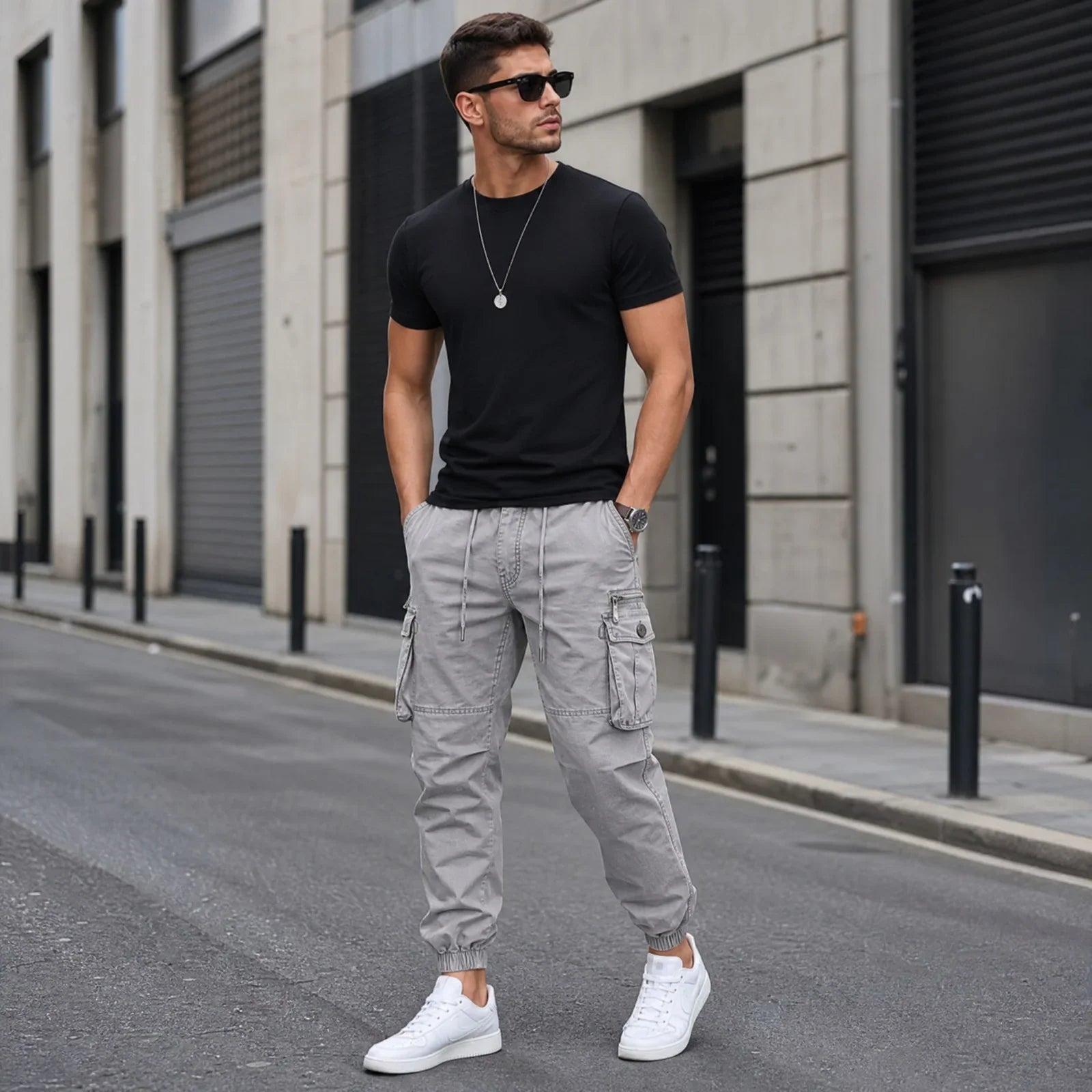 Everest™ Cargo Pants with Utility Pockets and Jogger Cuffs
