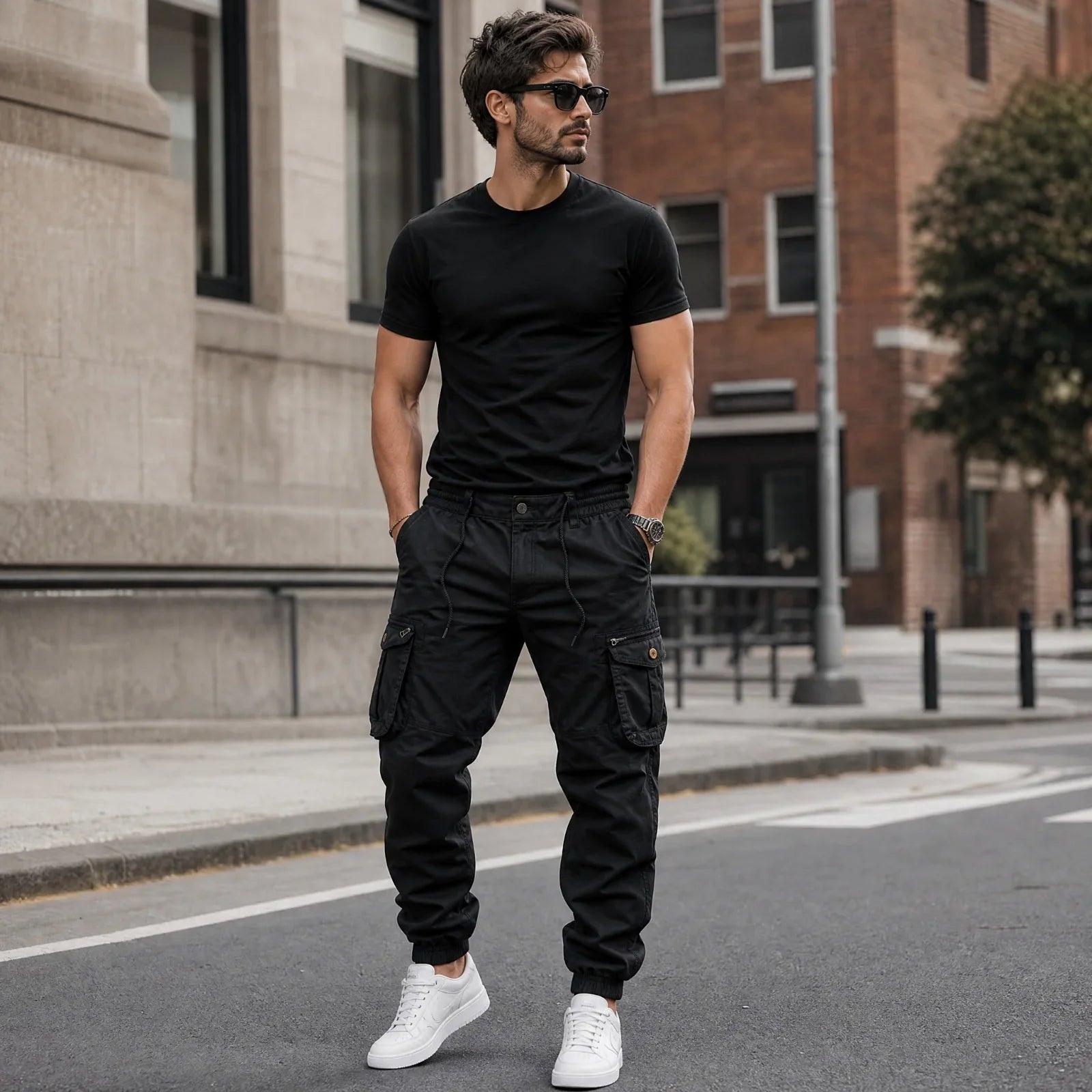 Everest™ Cargo Pants with Utility Pockets and Jogger Cuffs