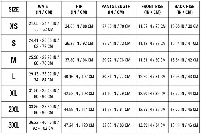 Size Guide