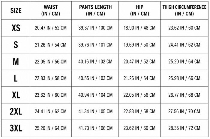 Size Guide
