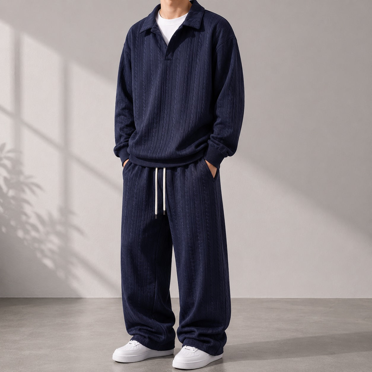 Valdren™ Men's 2-Piece Textured Knit Set