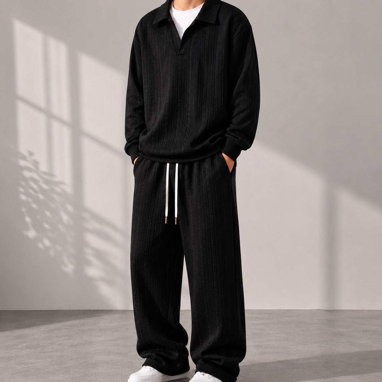 Valdren™ Men's 2-Piece Textured Knit Set