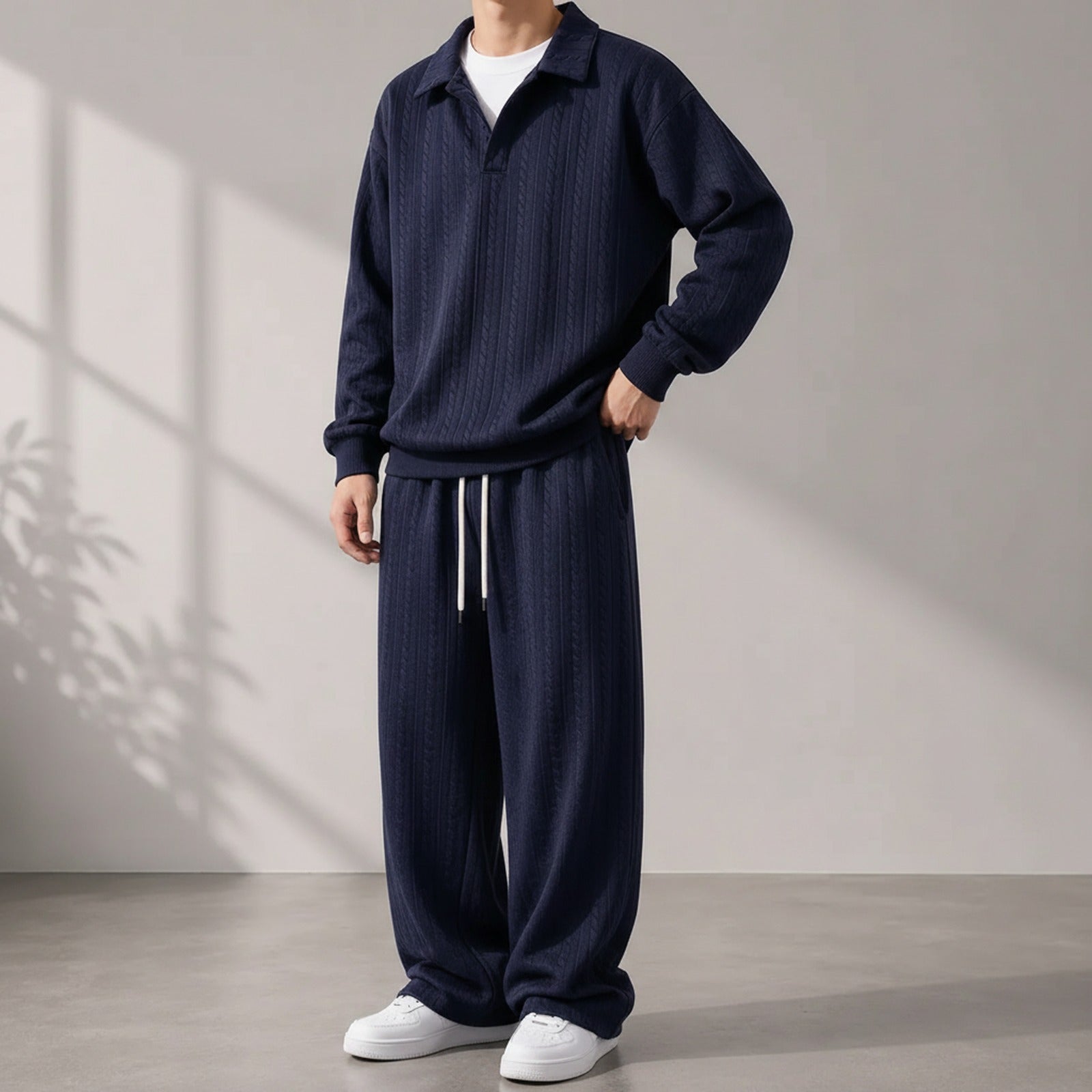 Valdren™ Men's 2-Piece Textured Knit Set
