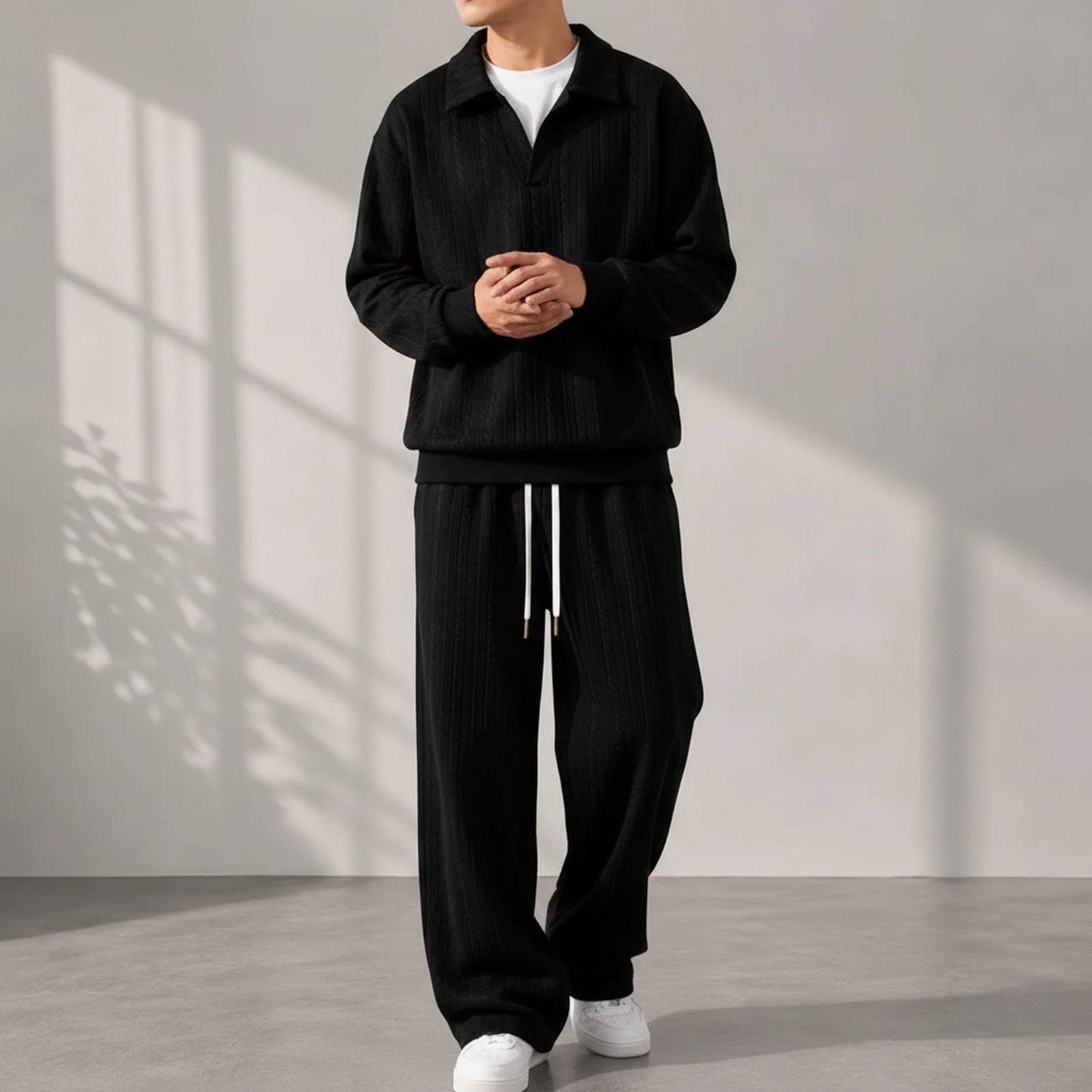 Valdren™ Men's 2-Piece Textured Knit Set