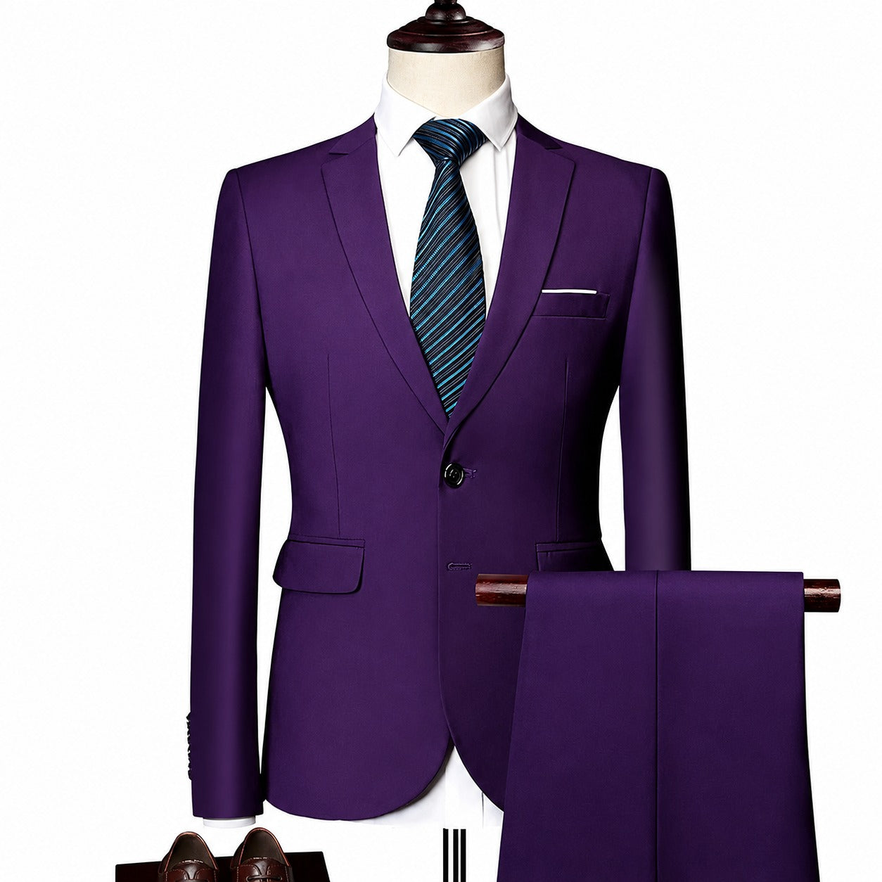 Monaco Royal™ Suit Set with Premium Tailored Blazer and Slim Fit Pants