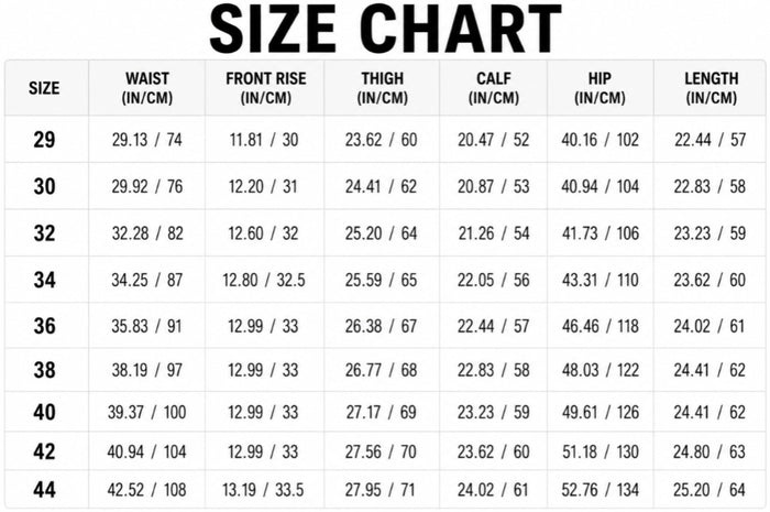 Size Guide