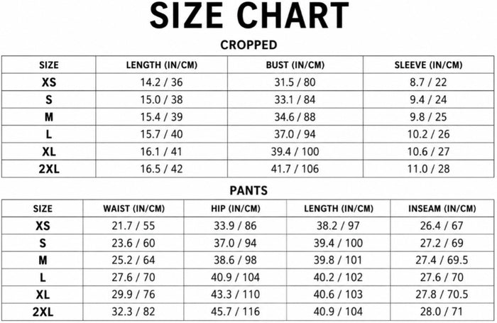 Size Guide