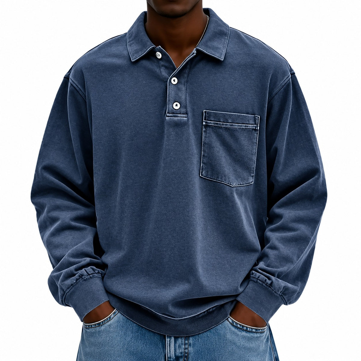 Weston™ Polo Shirt with Long Sleeves and Front Pocket