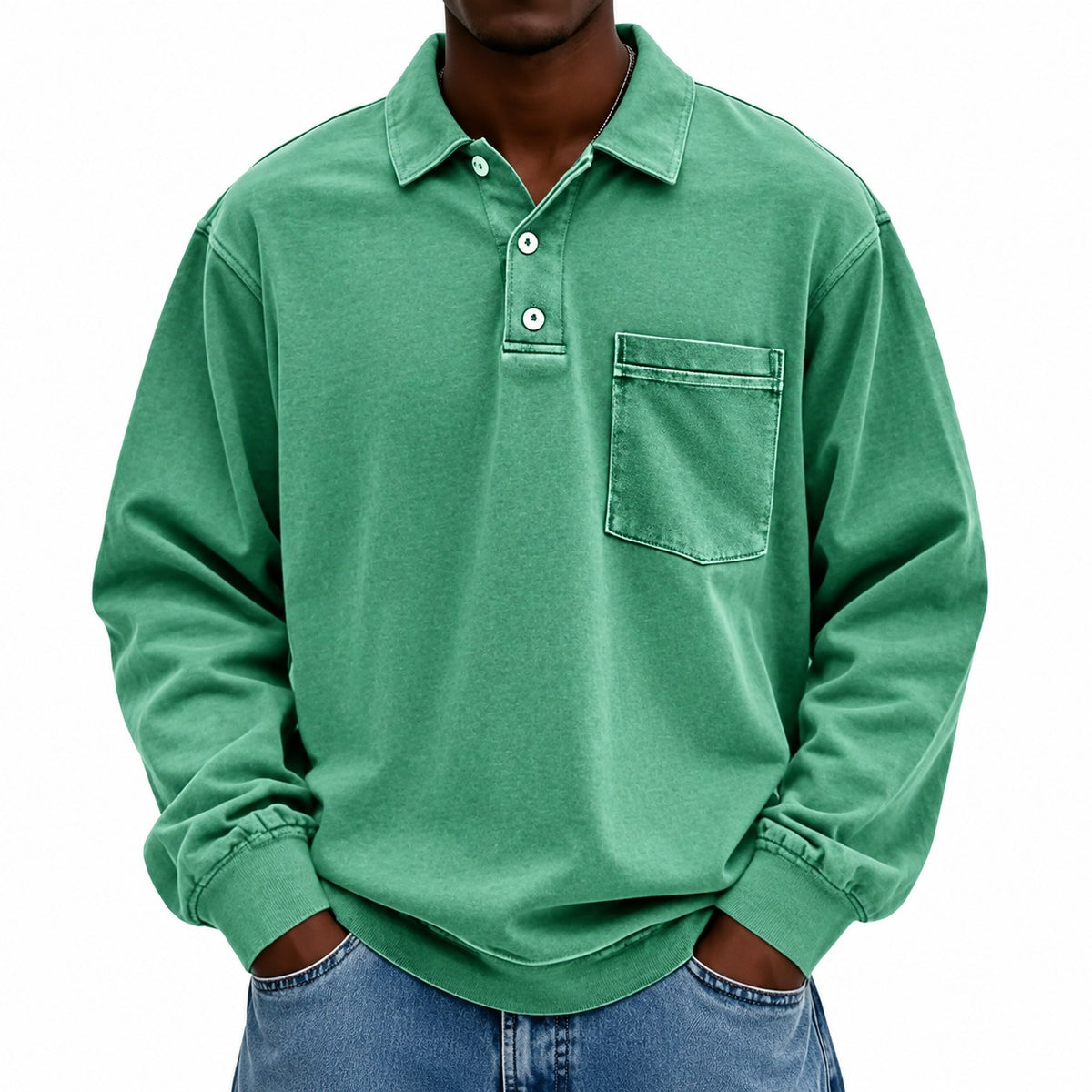 Weston™ Polo Shirt with Long Sleeves and Front Pocket