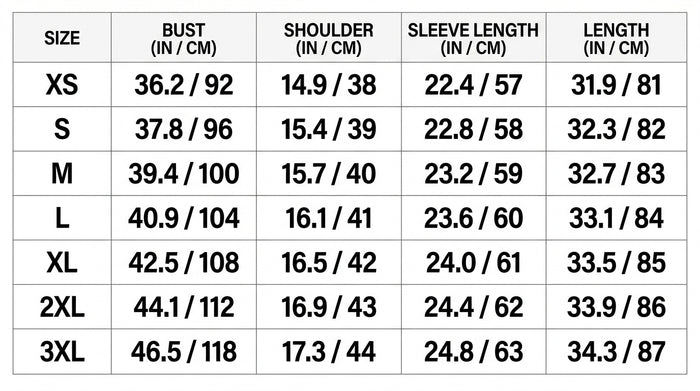Size Guide
