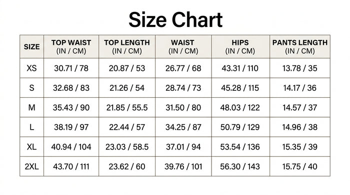 Size Guide