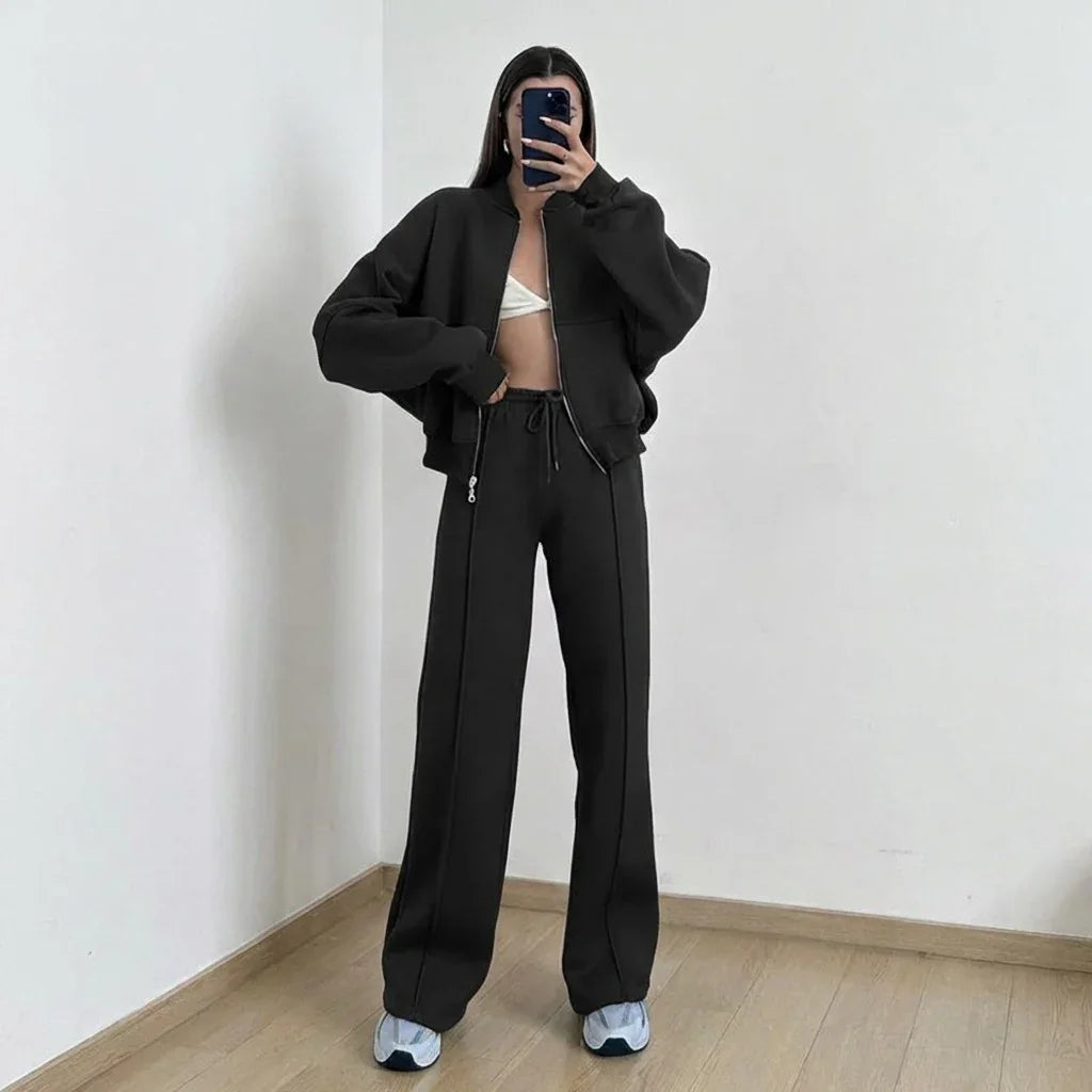 Naomi™ Premium Sweatshirt Set with Zip-Up Jacket