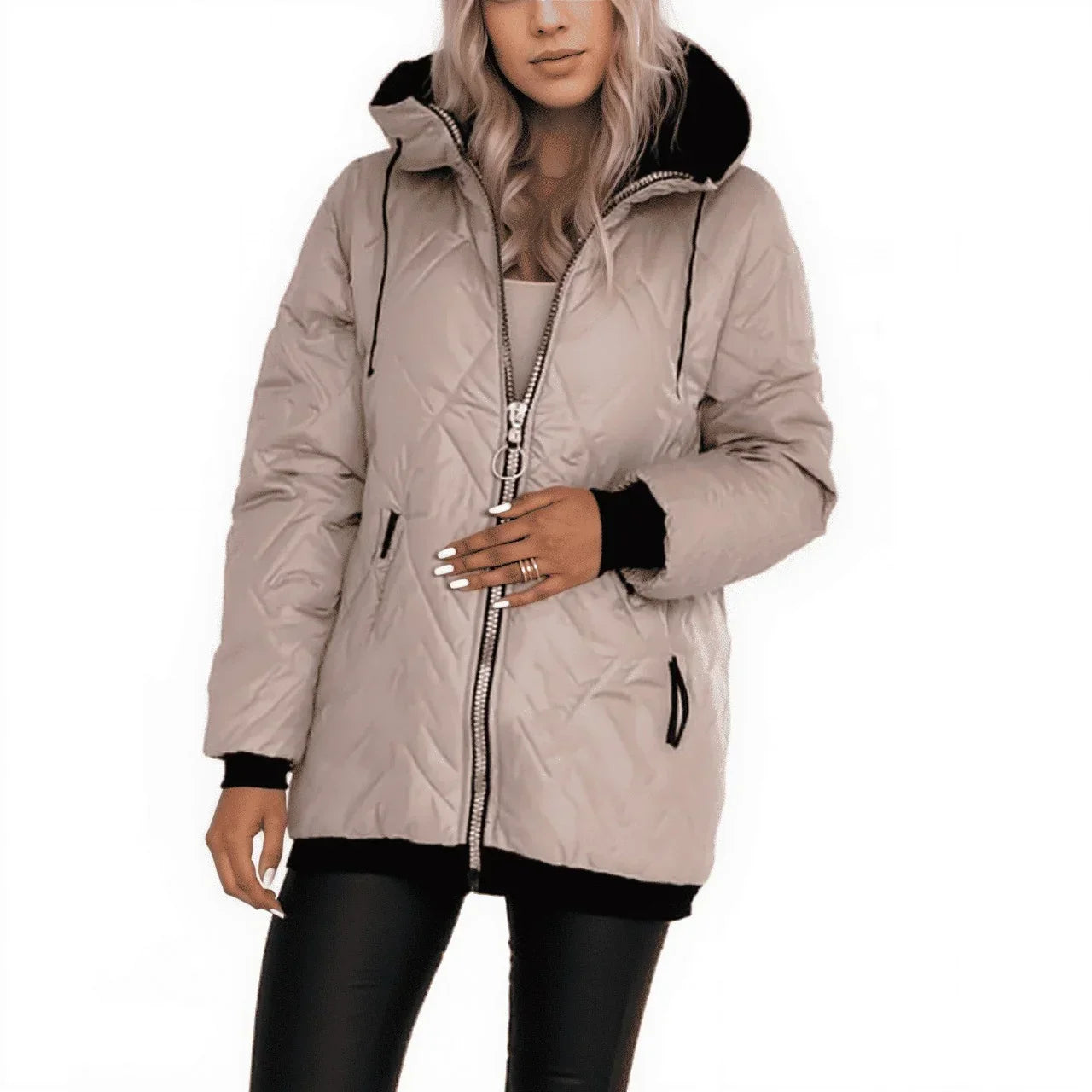 LuxAllure™ Thermal Jacket with Premium Quilting and High Collar