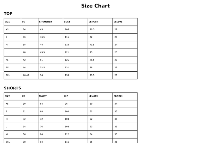 Size Guide