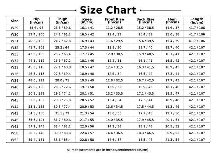 Size Guide