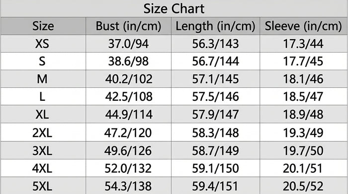 Size Guide