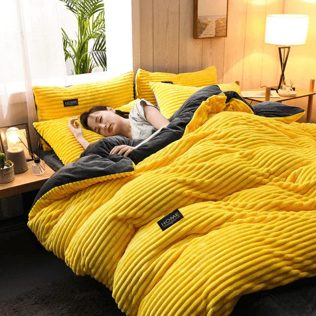 Jogo de Roupas de Cama em Veludo Home™ - ModernLar