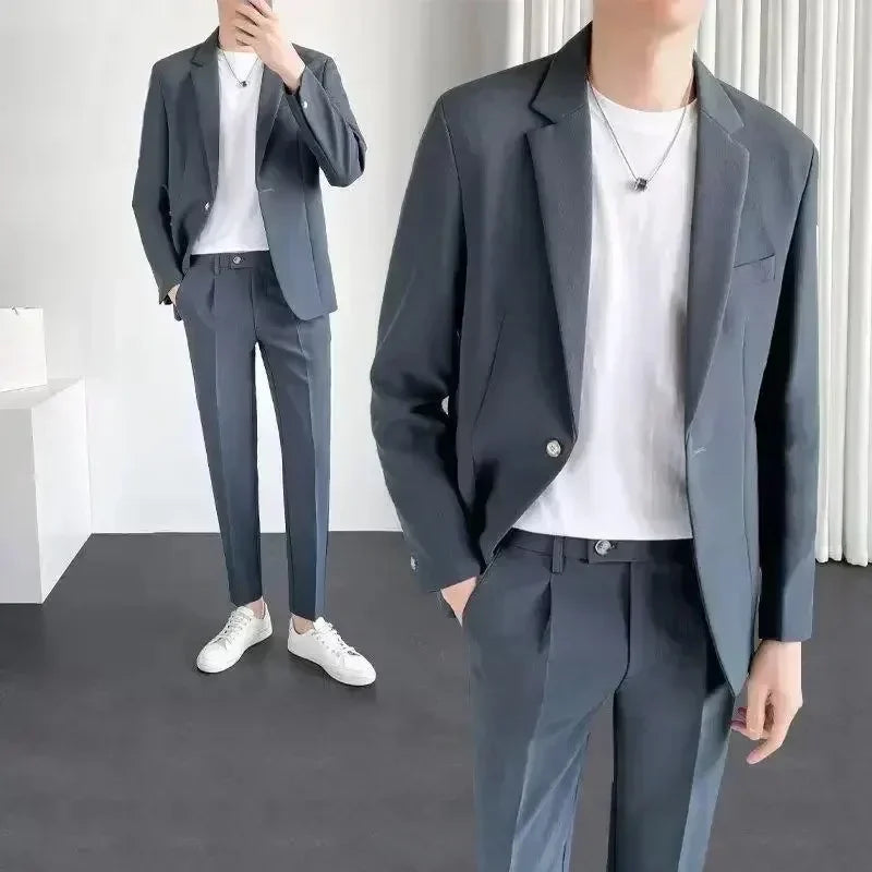 Men’s Modern Business Casual Suit – Sleek Design with Comfort for Everyday Elegance