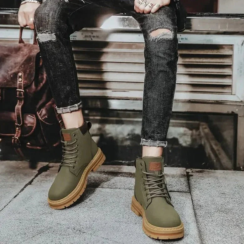 Men’s Waterproof Leather Boots – Rugged Durability and All-Weather Protection