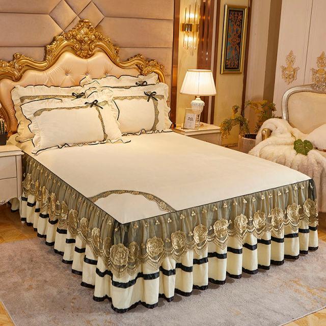 Jogo De Cama de Veludo Estilo Europeu - Golden Dream - ModernLar