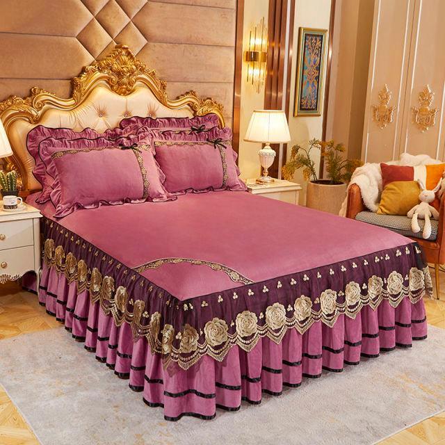 Jogo De Cama de Veludo Estilo Europeu - Golden Dream - ModernLar